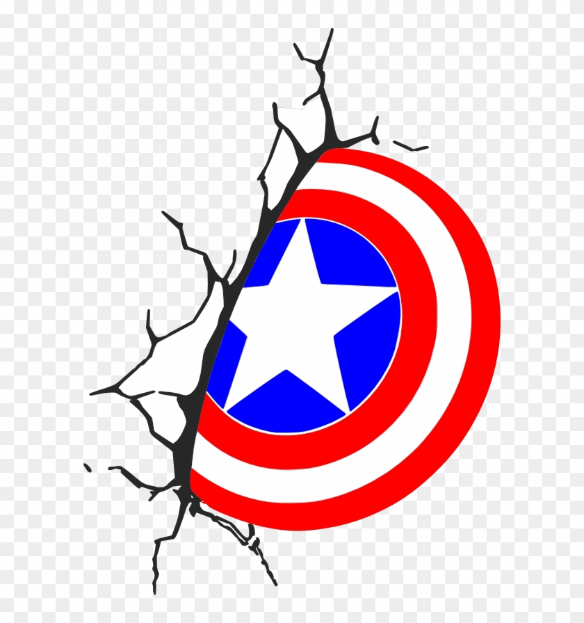 Crack, - Logo Of Captain American #729545