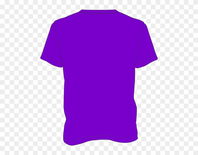 Purple T Shirt Template Clipart Best C93drn Clipart - Violet T Shirt Back #729591