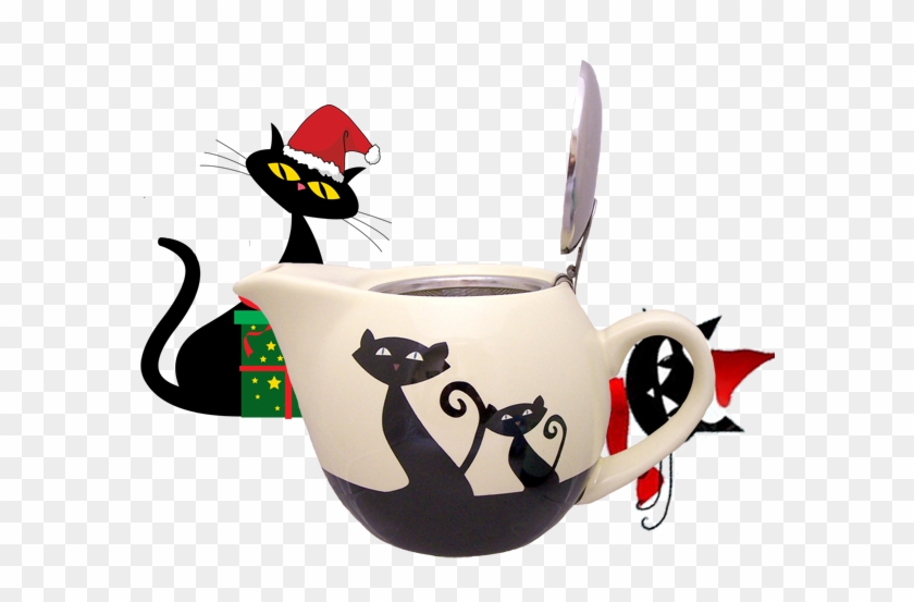 Stoneware Mugs & Teapot - Chef Masterpiece Green Cat Kattitude 17oz Teapot #729674