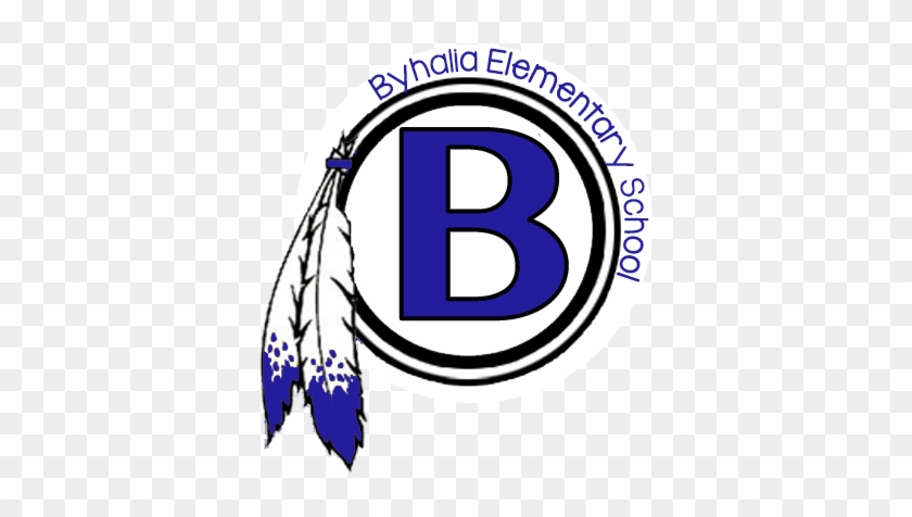 Byhalia Elementary School - Redskins Logo Black And White #729794