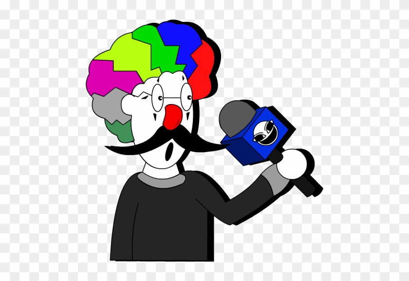 News Reporter Clown Dude By Darkajax - Social Media #729976