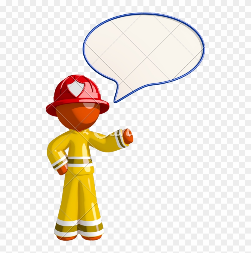 Orange Man Firefighter - Firefighter #730016