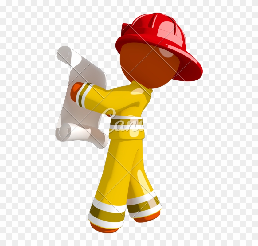 Orange Man Firefighter With Escape Plan - Escape Plan #730087