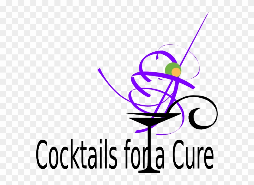 Cocktails For A Cure Clip Art At Clker - Cocktail Glass #730184