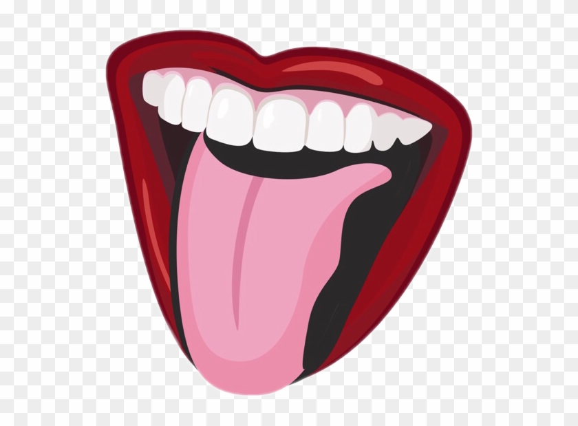 Tongue Mouth Sticker Art Interesting Lips Edit Freetoed - Tongue #730214