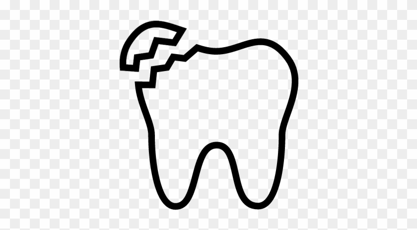 Broken Tooth Vector - Broken Tooth Png #730241