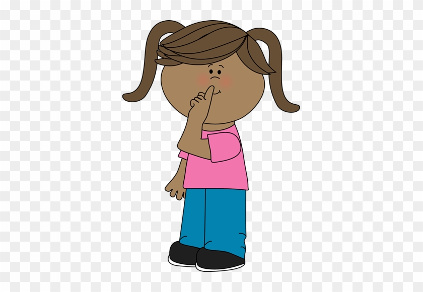 Shh Clip Art - Sad Girl Clipart Png #730261.