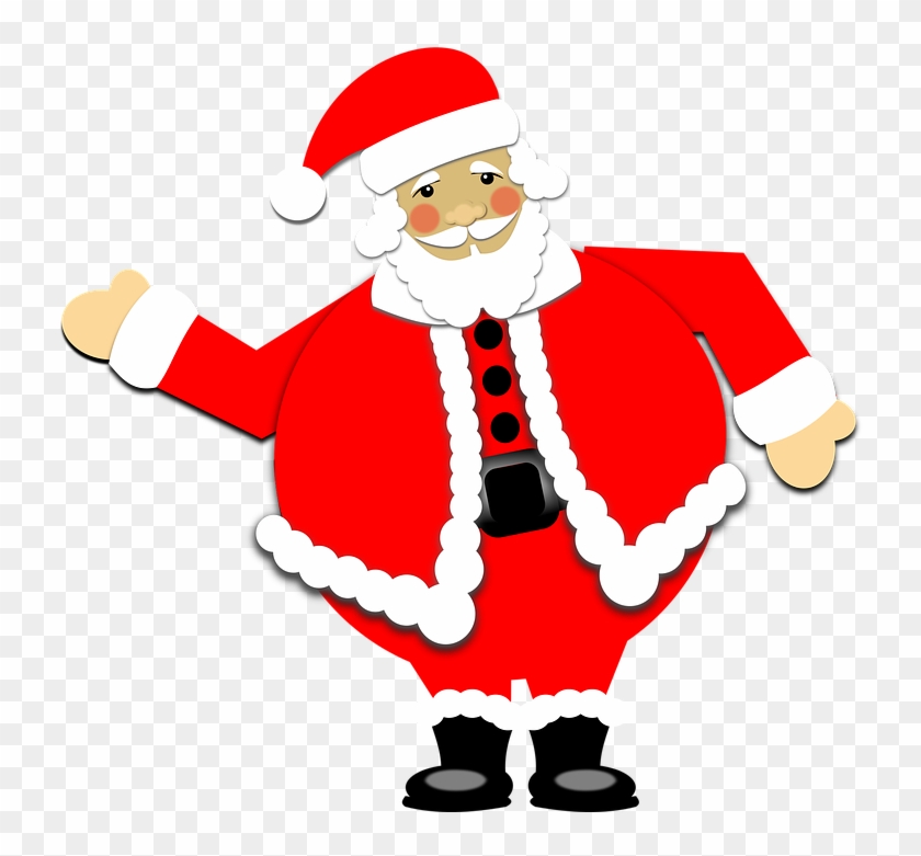 Picture Of Cartoon Santa 12, Buy Clip Art - Christmas Day #730339