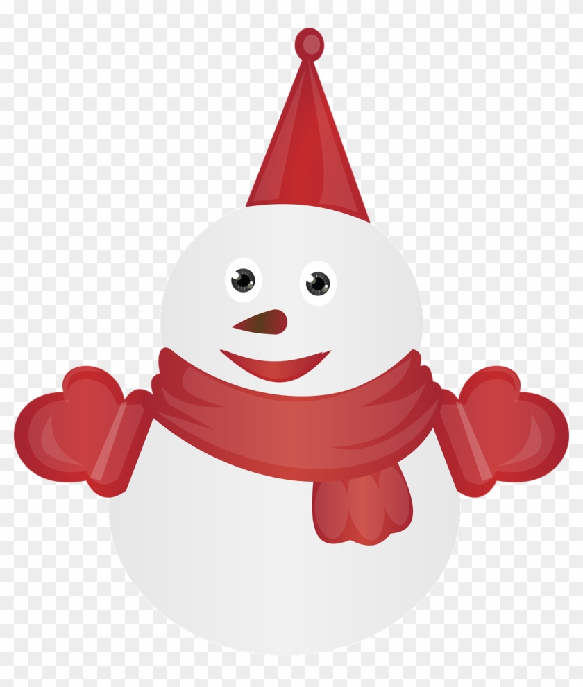 Snowman Clip Art - Schneemann Unter Dem Mistelzweig Geschenkanhänger #730383