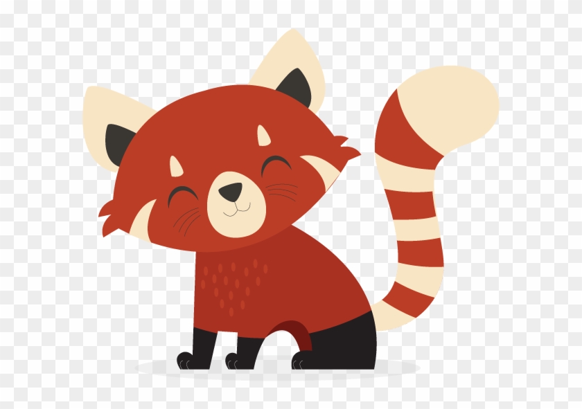 Red Panda Clipart Cartoon - Red Panda Clip Art #730392