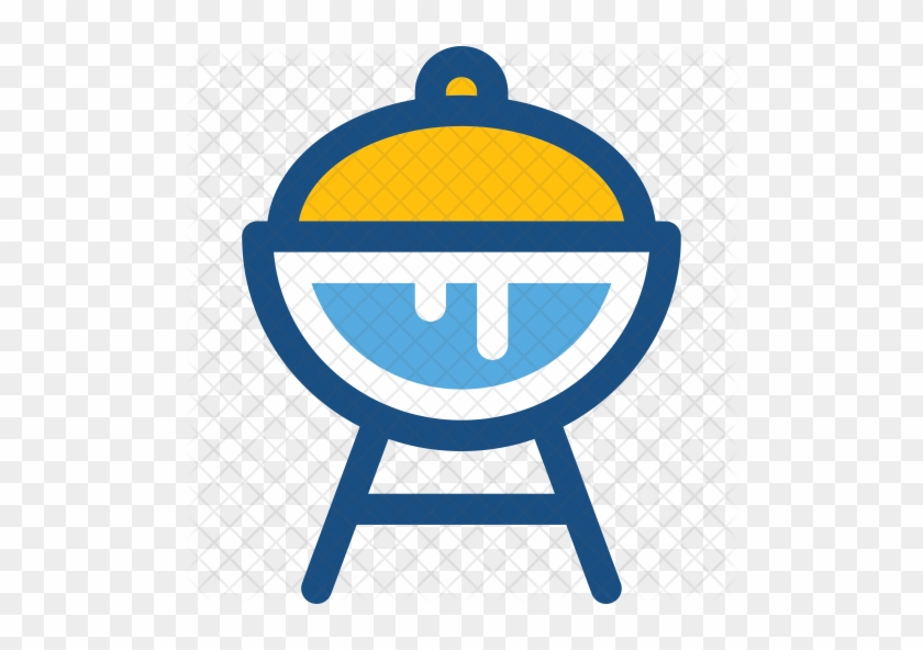 Bbq Grill Icon - Emblem #730506