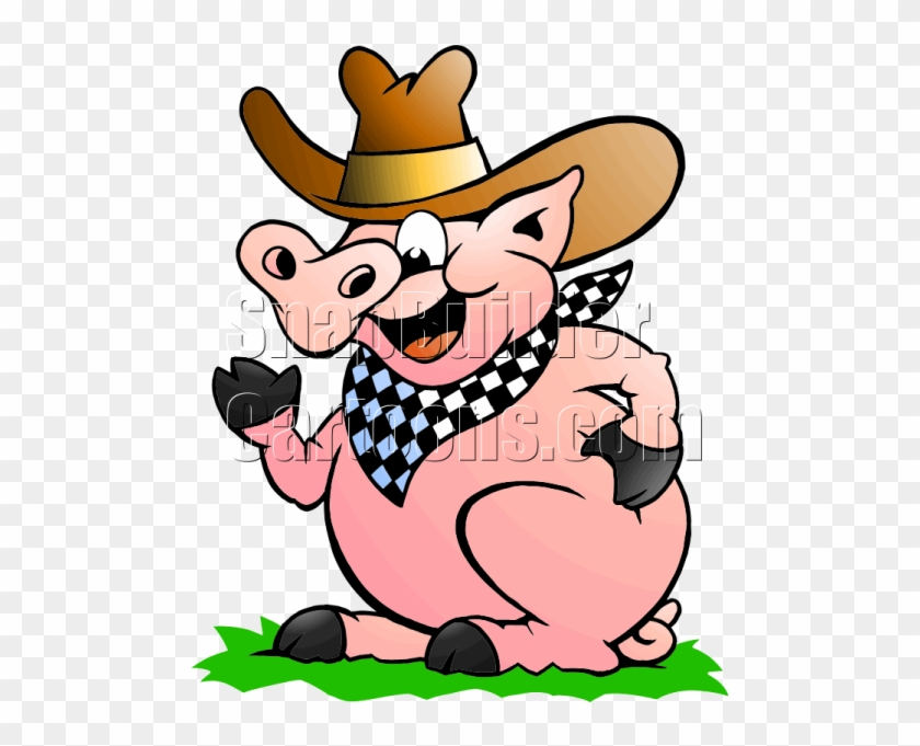 Cowboy Hat On A Pig #730507