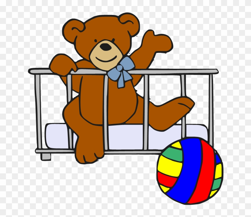 Baby Bear In Crib - Teddy Bear Clip Art #730677
