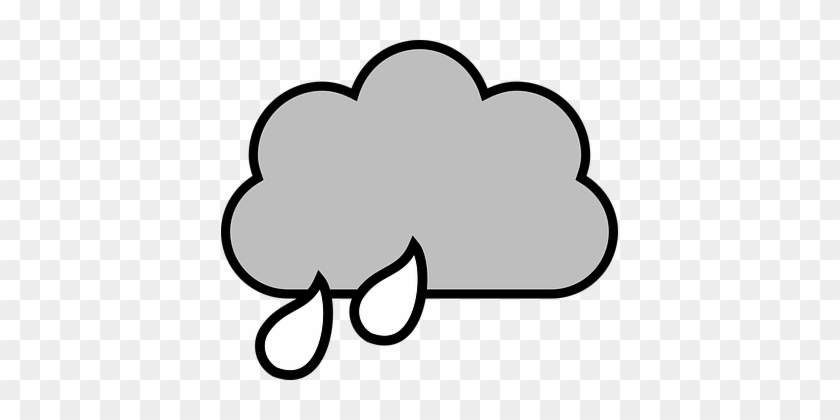 Cloud, Rain, Drops, Drawing, Sky, Nature - Rain Cloud Clipart #730974
