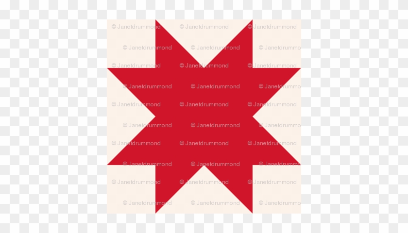 Red Stars On Cream - Quilt #730995