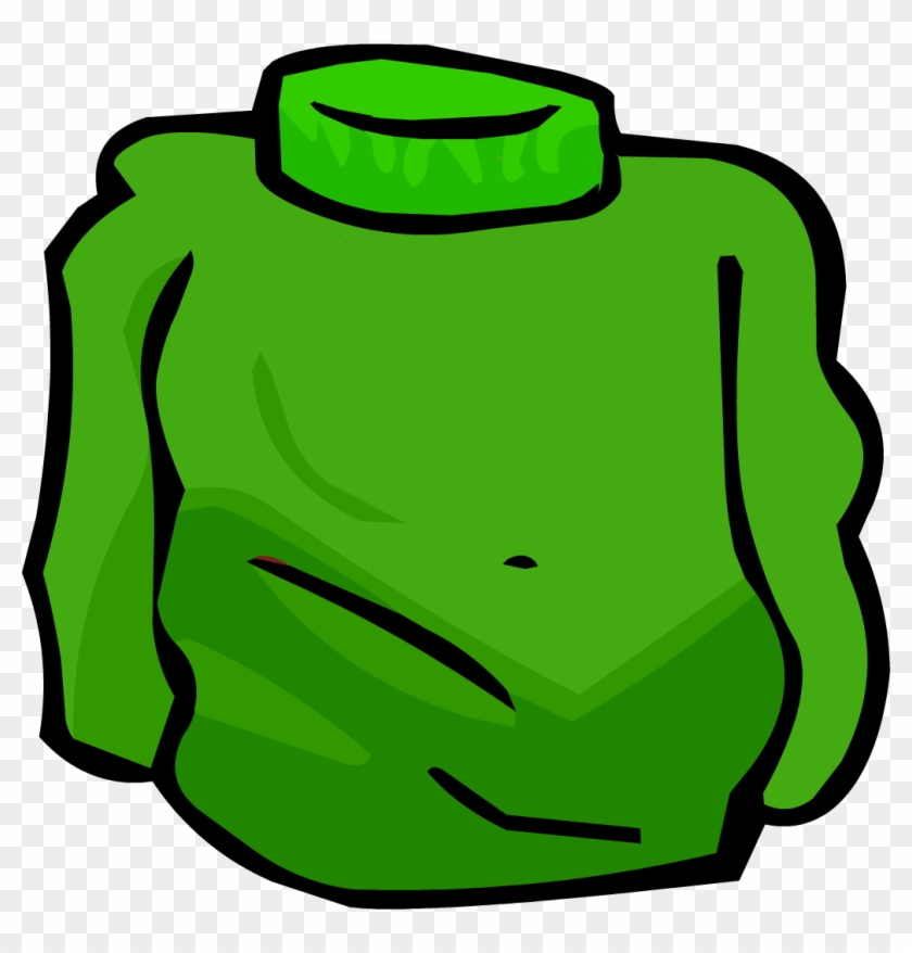 Green Turtleneck Id 226 Icon - Id Item Club Penguin #731056