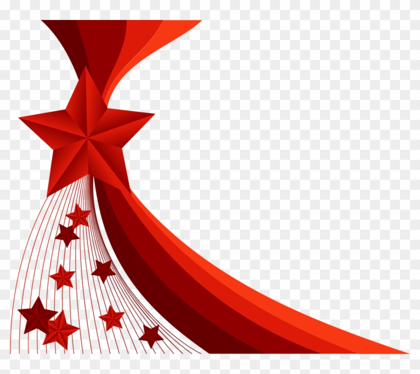 Red Star Decorative Background - Transparent Background Red Star #731052