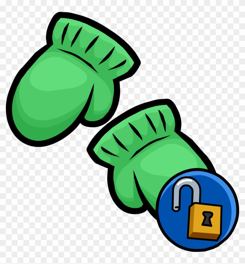 Green Mittens Clothing Icon Id 15085 - Mittens Clipart #731081