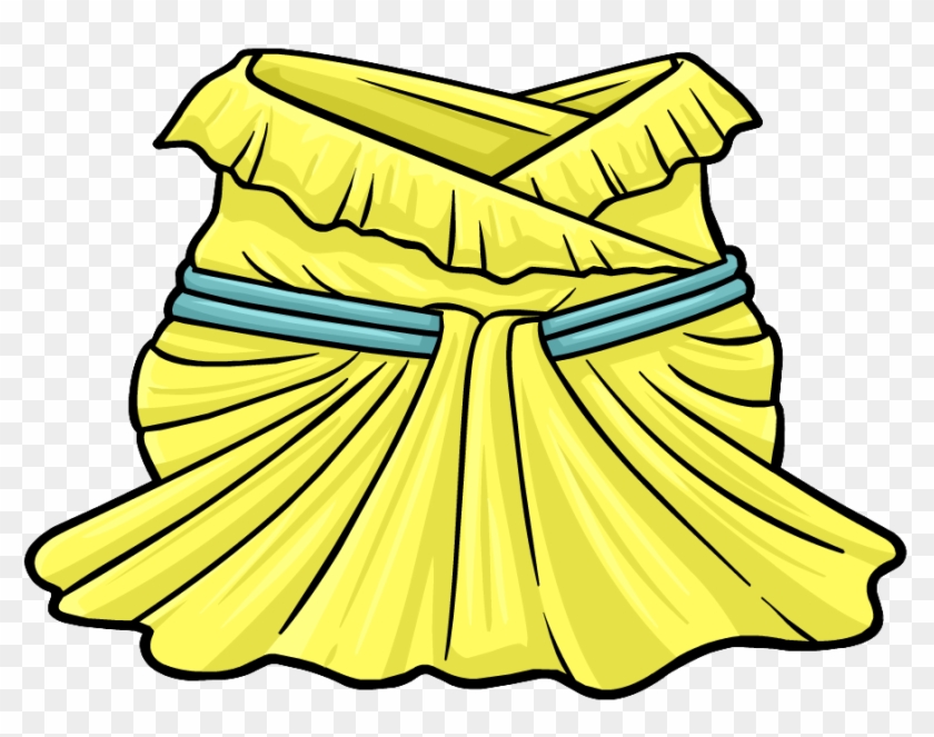 Buttercup Ball Gown Clothing Icon Id 4196 - Club Penguin Dress Id #731092