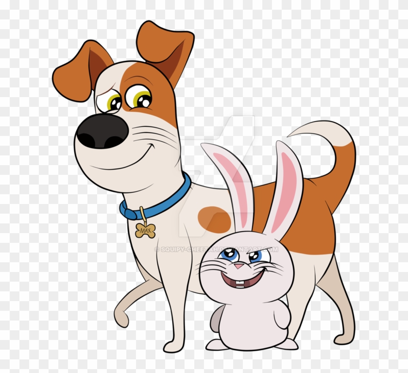 Tiny Dog And Little Bunny By Squipy-cheetah - The Secret Life Of Pets #731202