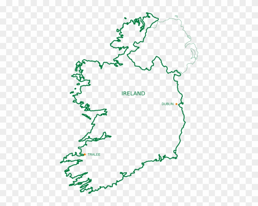 Irish Clipart Ireland Map - Ireland Border Map #731227