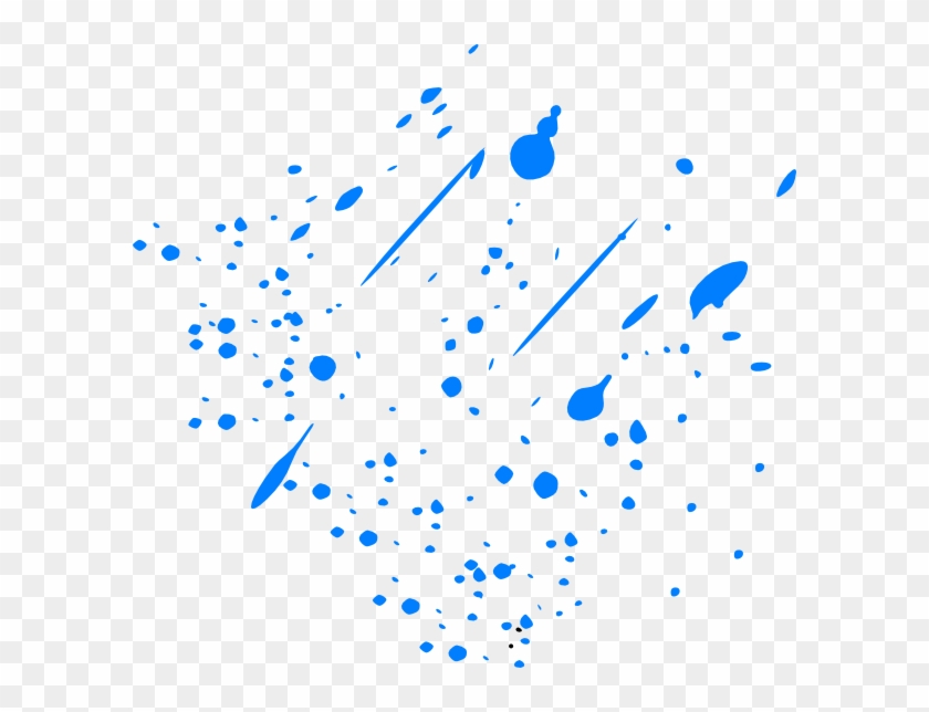 Splitter Splatter Clip Art - Blue Paint Splatter Transparent #731255