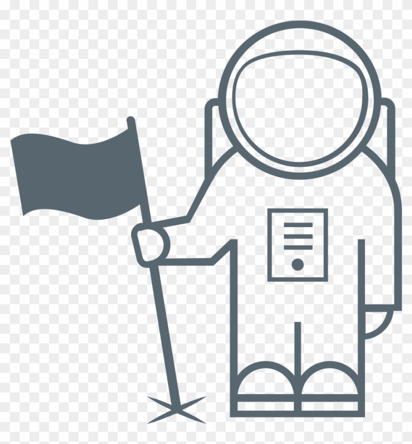 Astro Flag 596771 Large - Desenho De Um Astronauta #731383