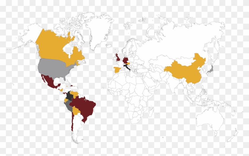 Egresados Uag Por El Mundo - World Map #731357