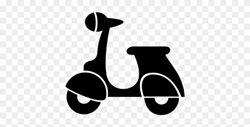 Vespa Scooter Silhouette Â‹† Free Vectors, Logos, Icons - Sjabloon Scooter #731378