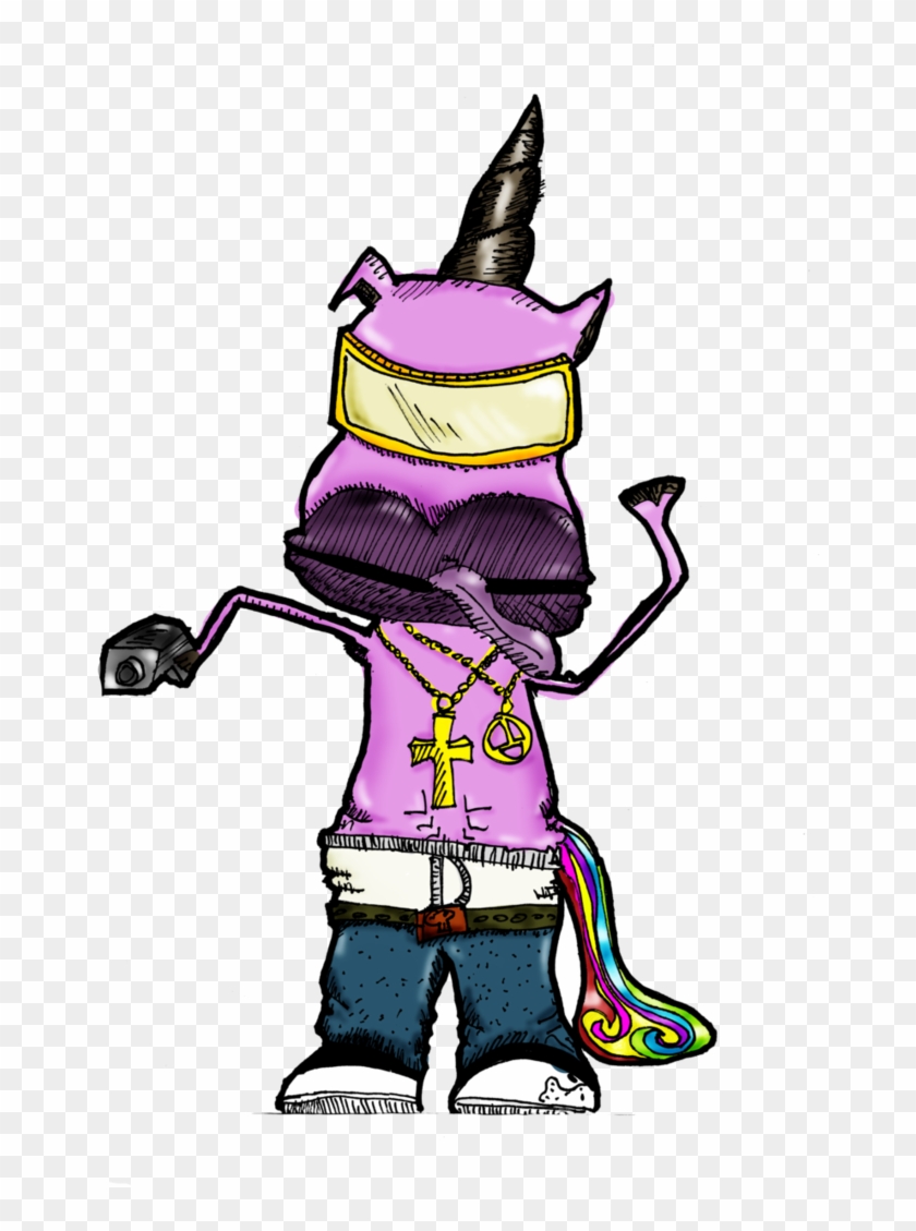Gangster Unicorn Form Hell By Crazy Cartoony Guy - Hd Transparent Cartoons Gangsters #731562