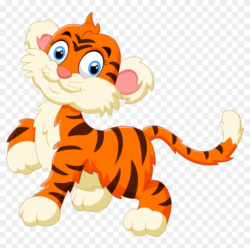 Cartoon Illustration - Tiger Cub Cartoon #731573
