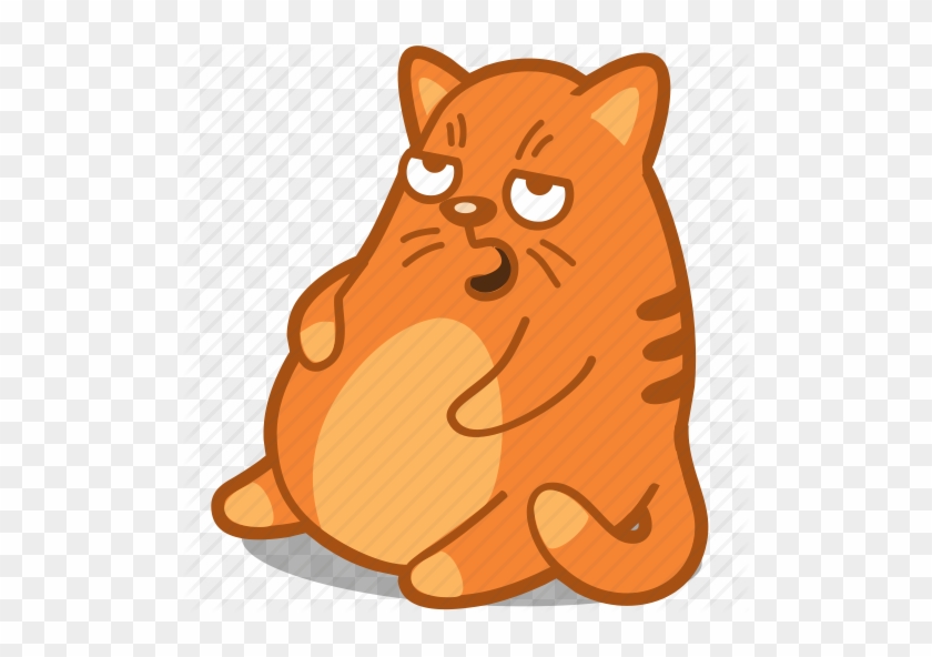 Burp Stomach Gas Comic Text Shadow - Fat Cat Icon #731626