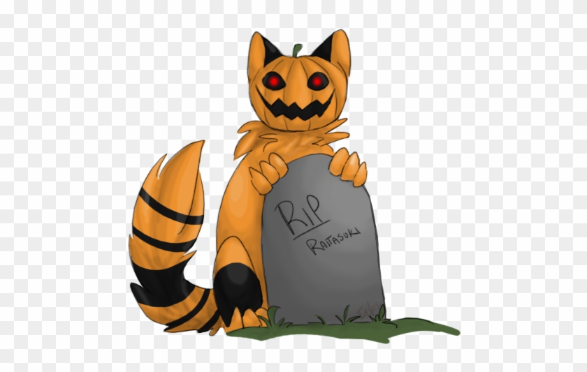 Pumpkin At The Graveyard By Etilosy - Domestic Short-haired Cat #731671