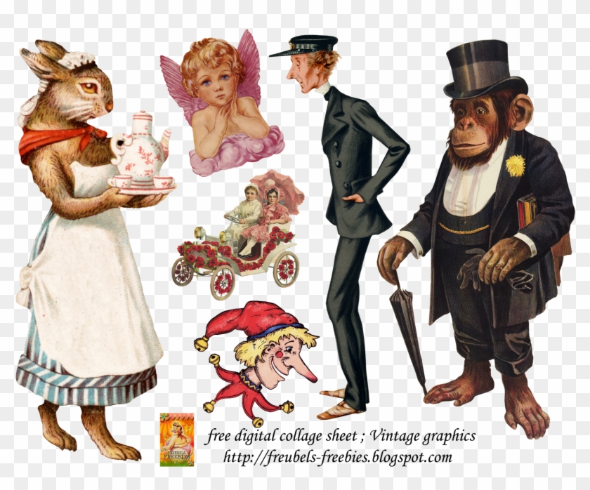 Free Digital Collage Sheet Vintage Graphics Part 1 - Posterazzi Solomon The Man Monkey Poster Print 18.00 #731833