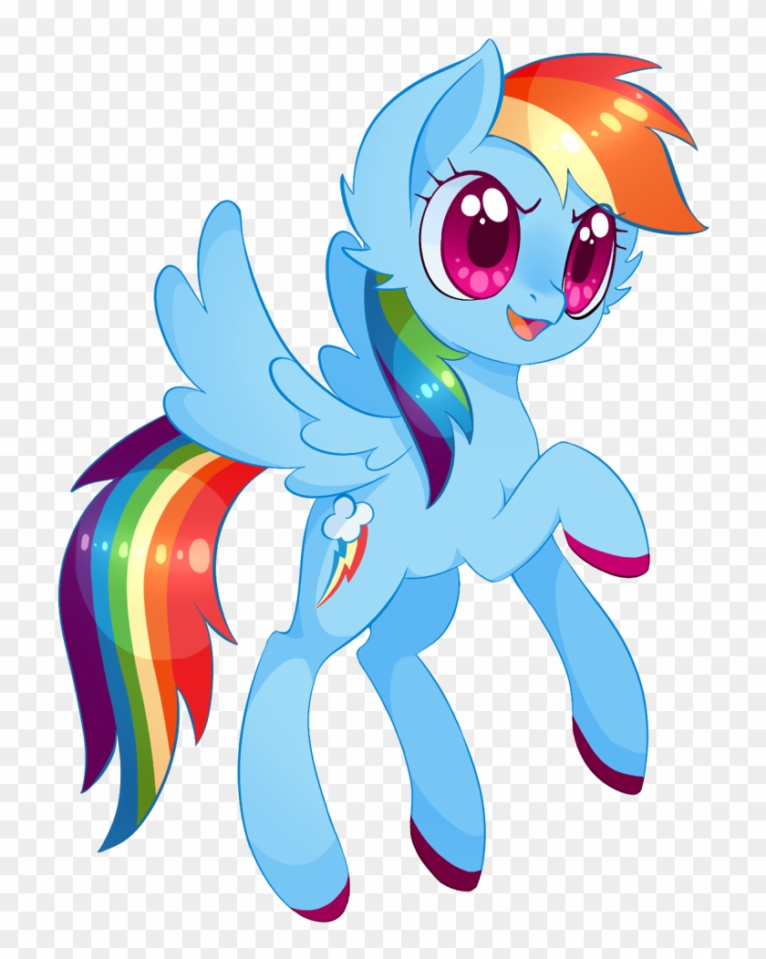 Rainbow Dash By Uncertainstardust - Rainbow Dash Fluffy Png #731851