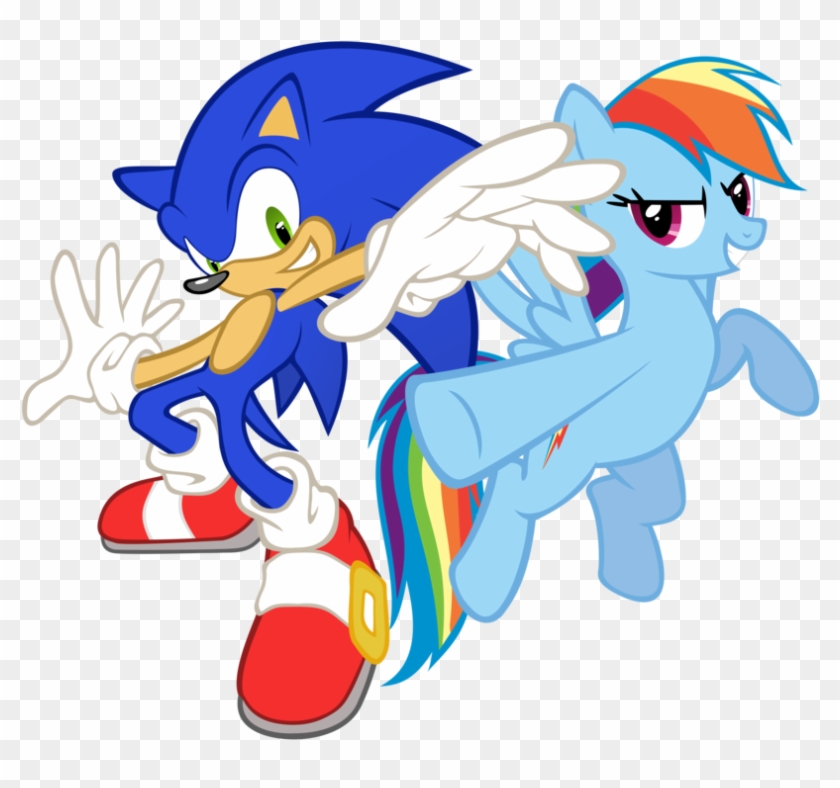 Rainbow Dash And Sonic Cross By Geonine - Sonic Adventure 2 Battle #731858