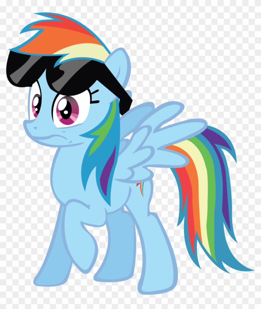 Concerned By Midnite99 Rainbow Dash - Deviantart Rainbow Dash Png #731962