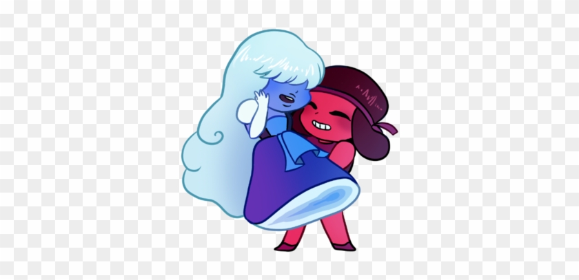 Tiny Sapphire Ruby By Kastraz - Ruby And Sapphire Fanart #731966