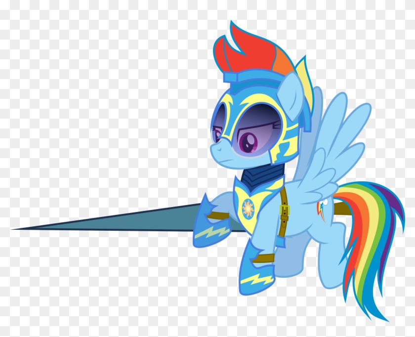 Rainbow Dash, Sky Lancer By Ruinedomega - Cartoon #731972