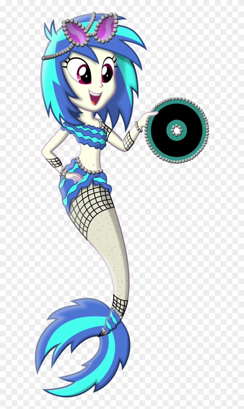 Vinyl Scratch As An Equestria Mermaid By Vectors R - Equestria Girl Vinyl Scratch #731991