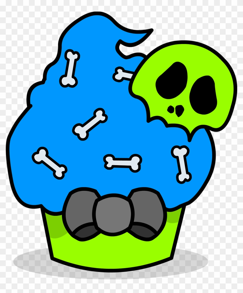 Zombie Cupcake Skull Png Image - Zombie Cupcake Png #732032