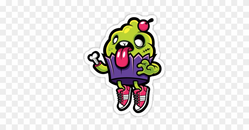 'zombie Cupcake' Sticker By Cronobreaker - Different Heaven Turn It Off Album #732037