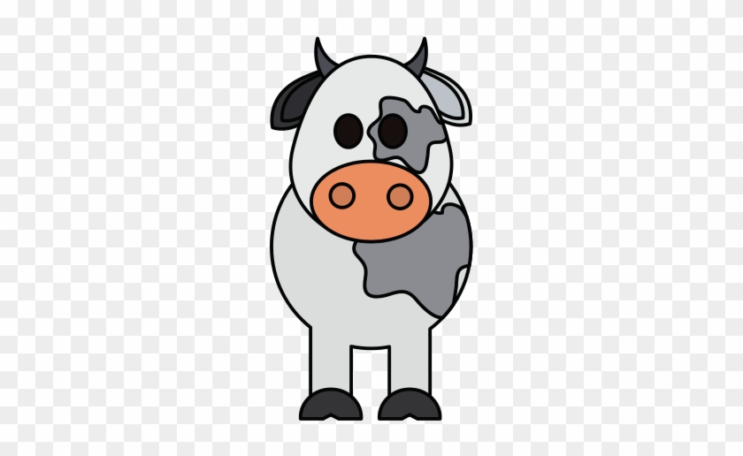 Cow Animal Cartoon - Cartoon #732105