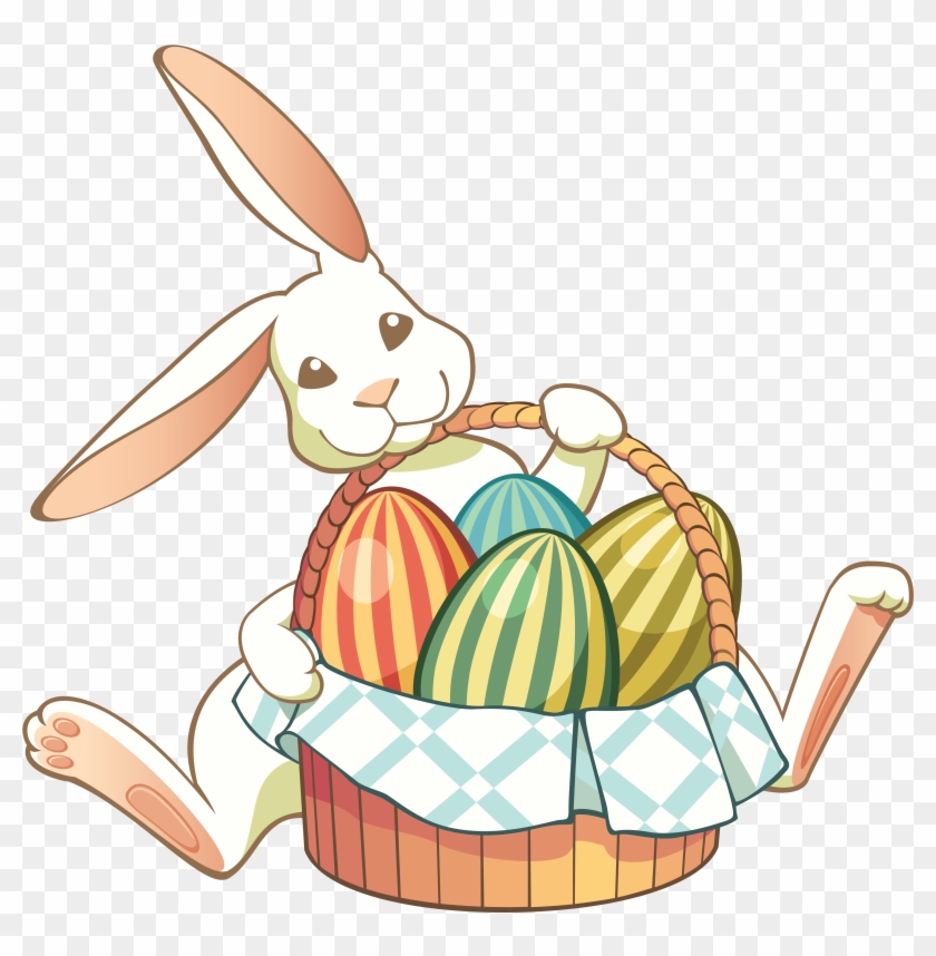20 Free Easter Clip Art Designs - Eggs Bunny Easter Clip #732109