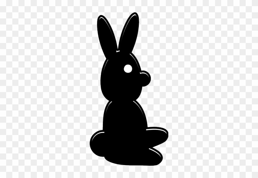 Vector Silhouette Graphics Of Rabbit - Conejo De Pascua Negro #732129