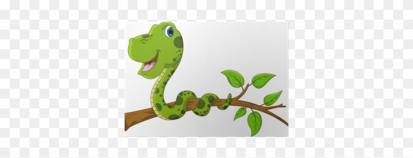 Cartoonic Snake On The Tree #732268