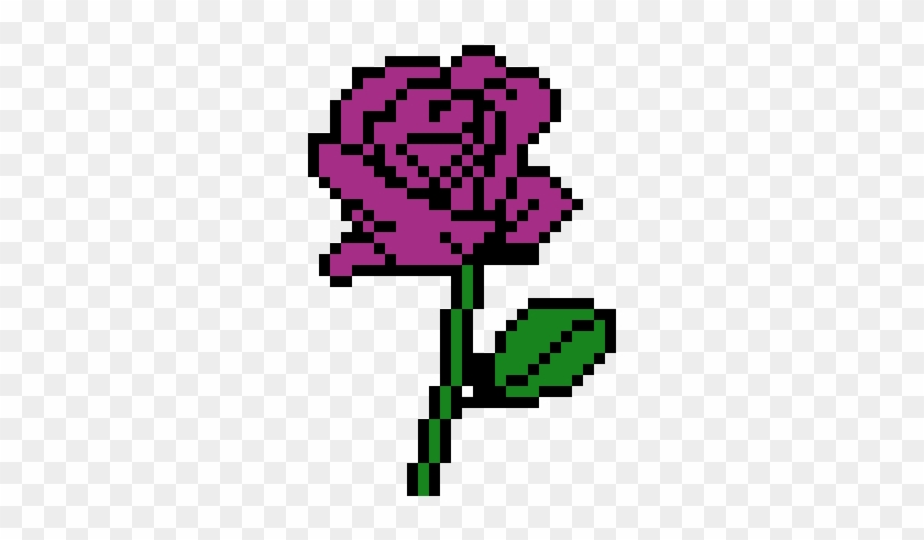 Purple Rose -aliah Palmer - Pixel Art Roses #732381