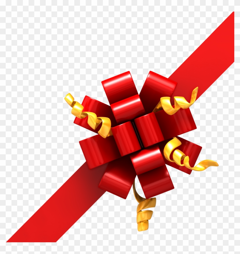 Gift Bow Right Corner Ribbon 1600 Clr 4347 1 Sleep - Christmas Bow Corner Png #732387