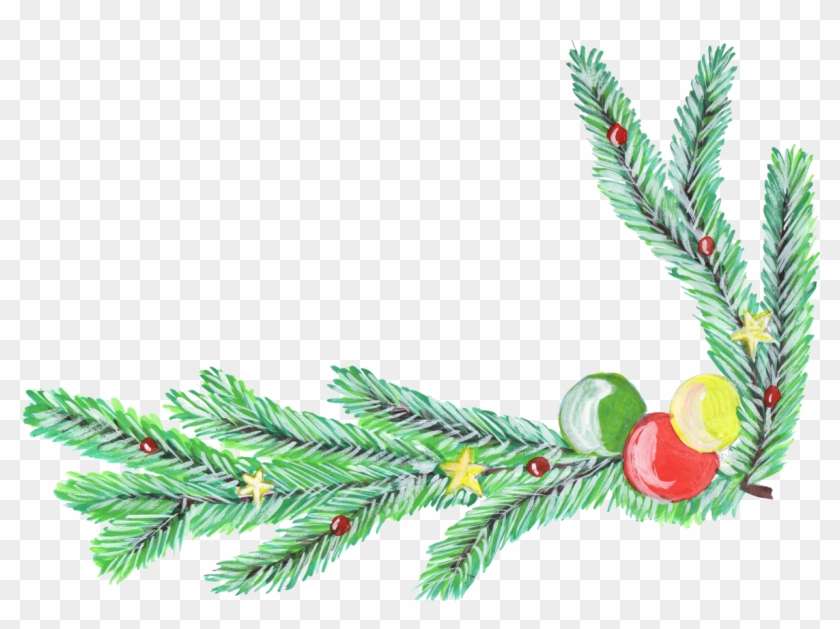 6 Christmas Corner Decoration - Illustration #732396