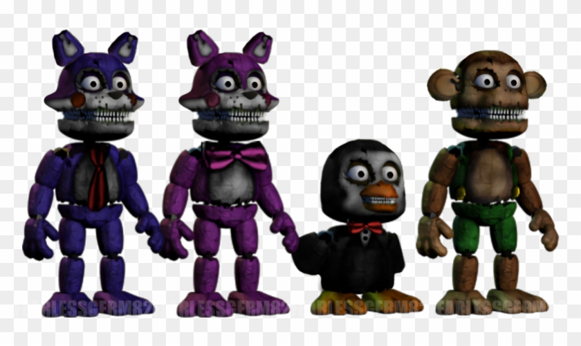 fnac 1 extras but with fnaf animatronics : r/fivenightsatfreddys